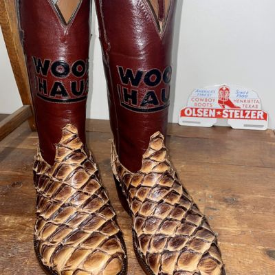 Vintage Nocona Cowboy Boots Women's Red/Black sz 6A – Lucky Star Gallery